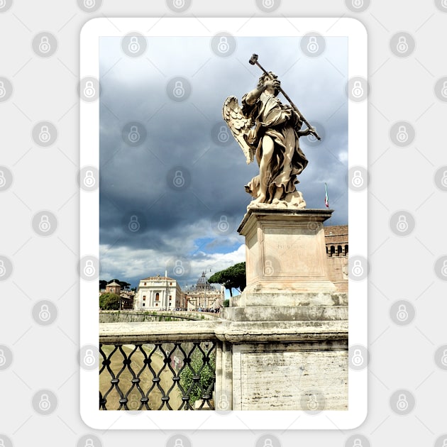 Stormclouds, St Peter's, and an angel Sticker by SHappe